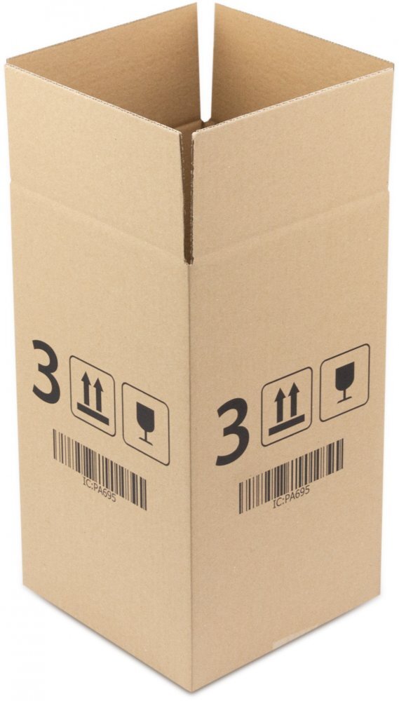 10x Karton klapowy Ofix Economy, 200x200x350 mm, brązowy
