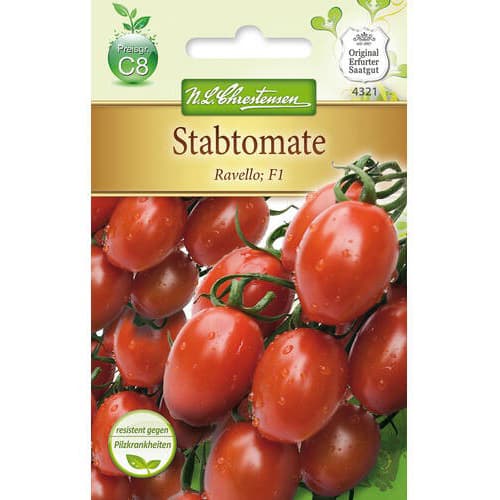 1 szt, Stabtomate Ravello F1 - Samen: Ilość w opakowaniu: 1 Stück