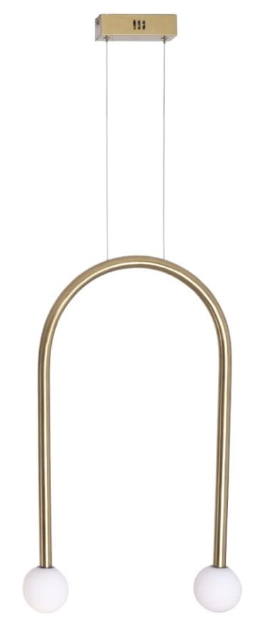 MaxLight Enigma lampa wisząca 2x2 W złoto szczotkowane P0514