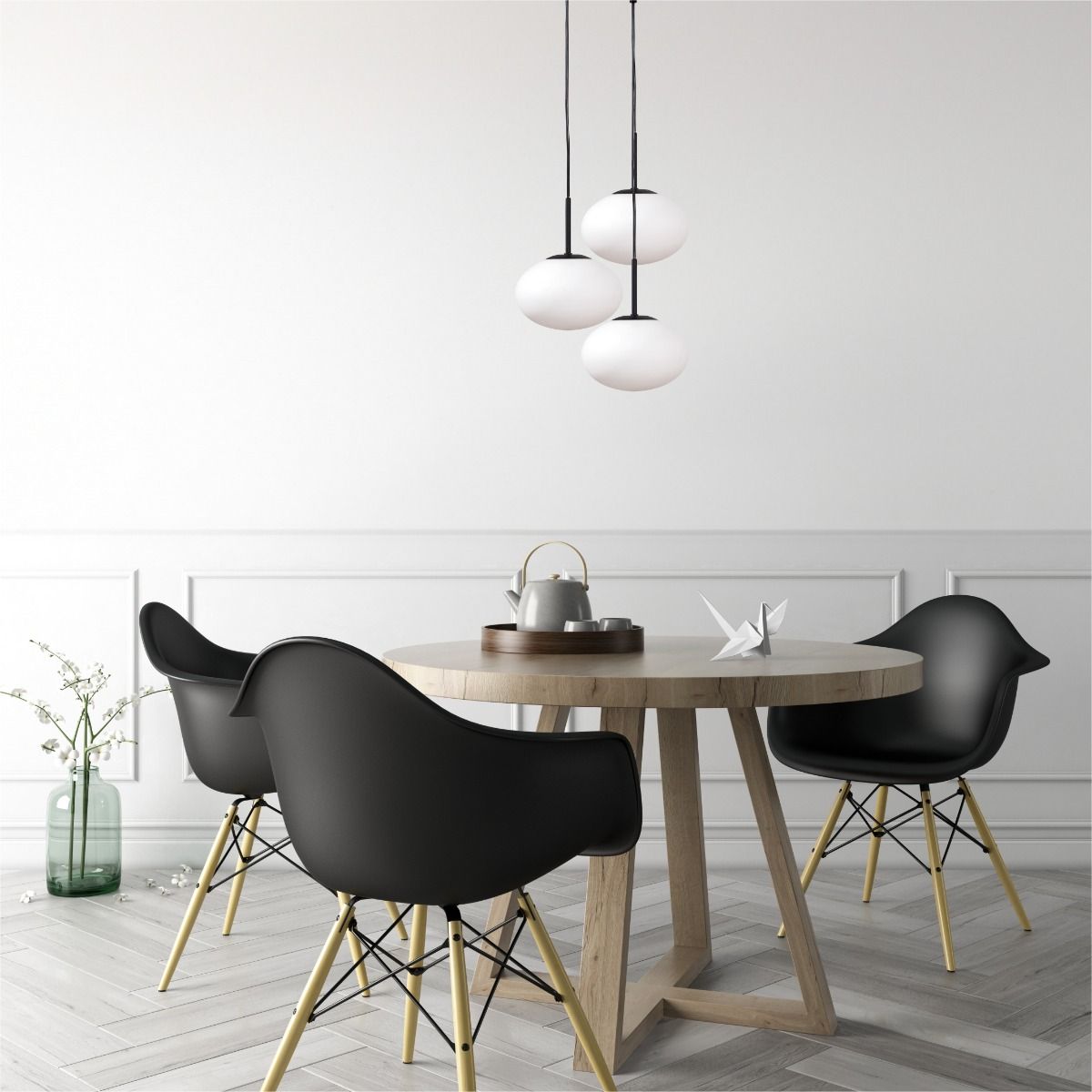 Zuma Line Omi lampa wisząca 1x5 W czarna 1182