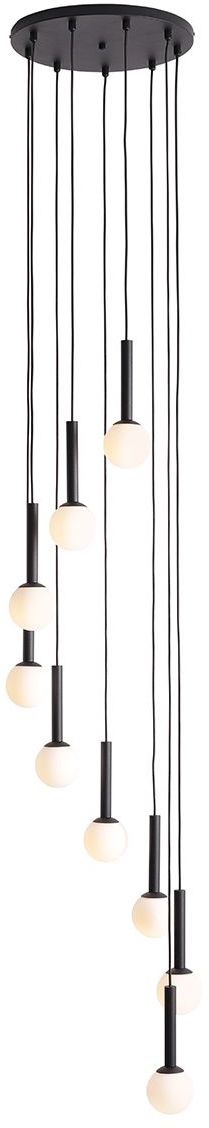 Aldex Riu lampa wisząca 9x5 W czarna 1117N1