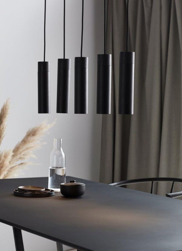 Nordlux Tilo lampa wisząca 5x15W czarna 2010483003