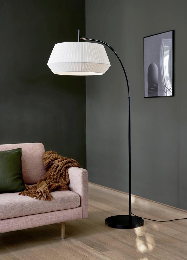 Nordlux Dicte lampa stojąca 1x60W czarny/biały 2112414001