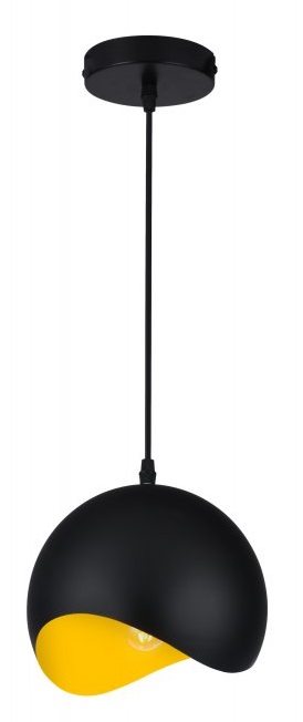 GTV Mavia lampa wisząca 1x40 W czarna OS-MAV-13-DEC