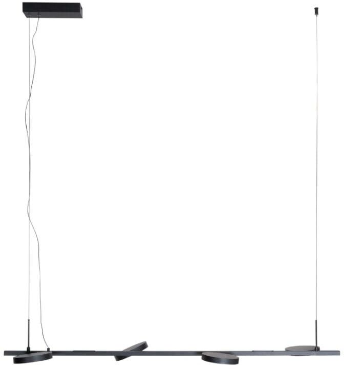 MaxLight Ibiza lampa wisząca 4x8 W czarna P0529