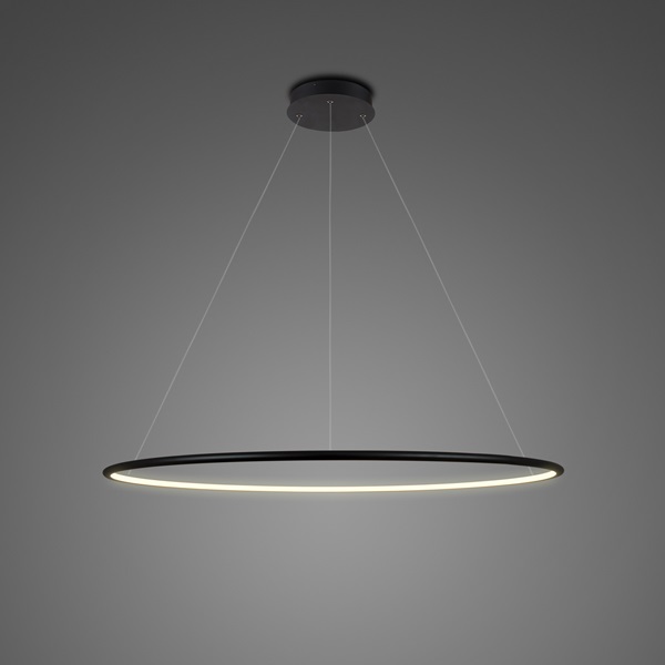 Altavola Design Ledowe Okręgi lampa wisząca 1x43W czarna LA073/P_80_in_3k_black - Wysyłka w 24h