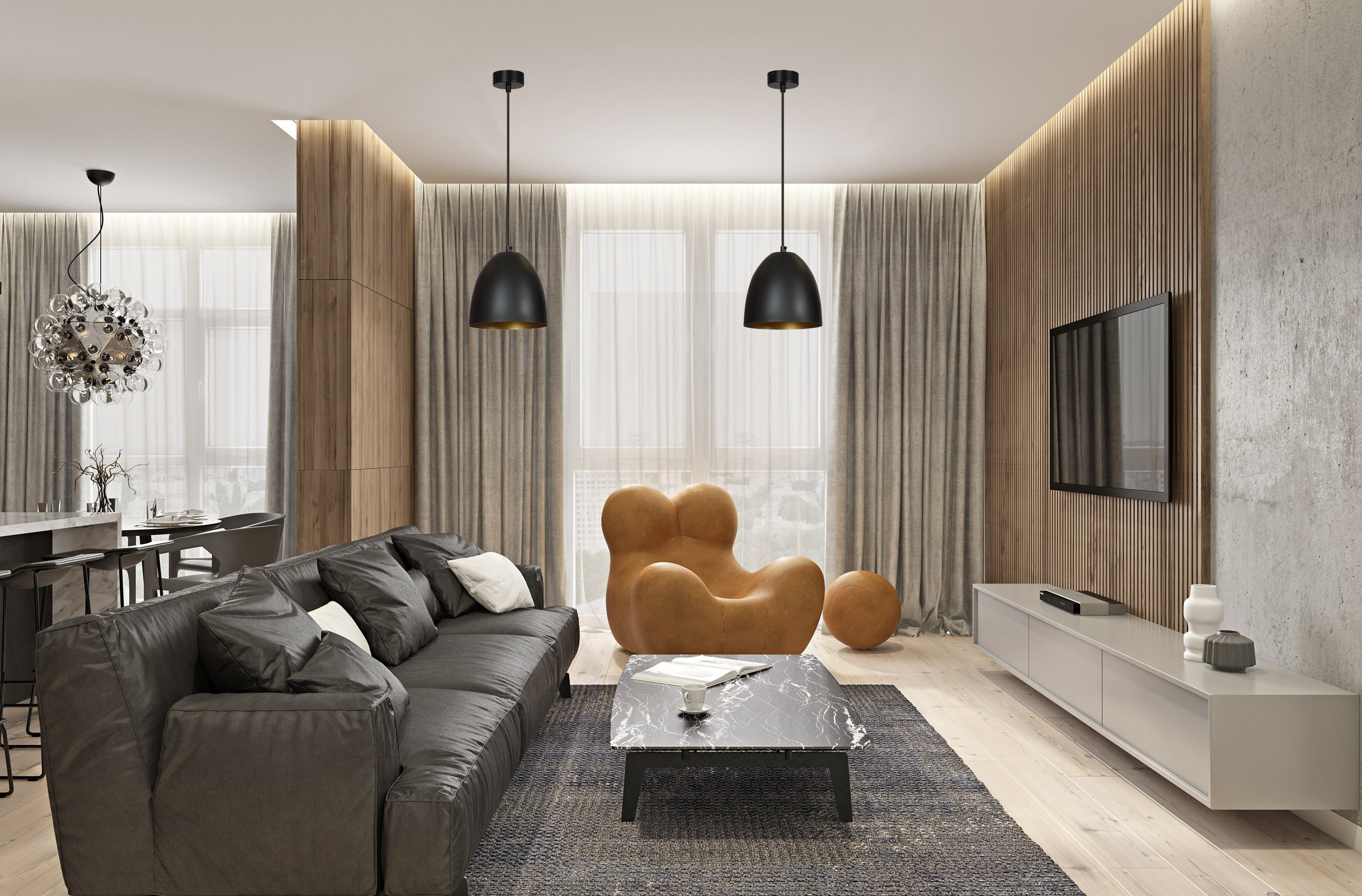 Emibig Lenox lampa wisząca 1x15 W czarna-złota 410/1