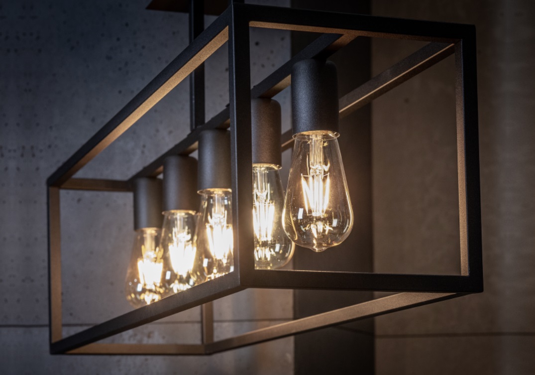 Nowodvorski Lighting Crate lampa wisząca 5x25 W czarna 9047