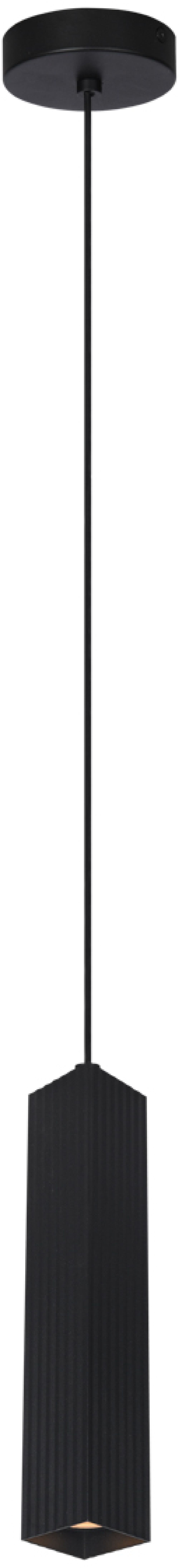 Italux Tecno lampa wisząca 1x10 W czarna PND-37492-1-BK