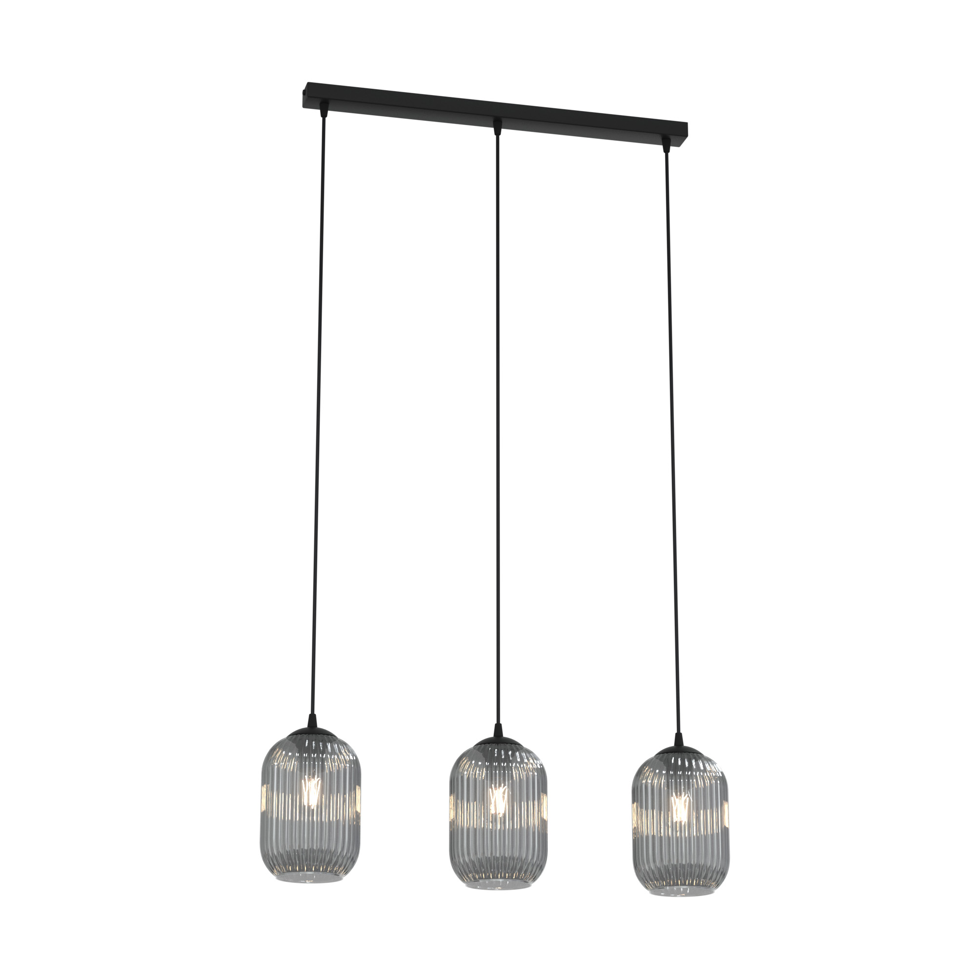 Emibig Verdi lampa wisząca 3x15 W czarna-grafitowa 1434/3