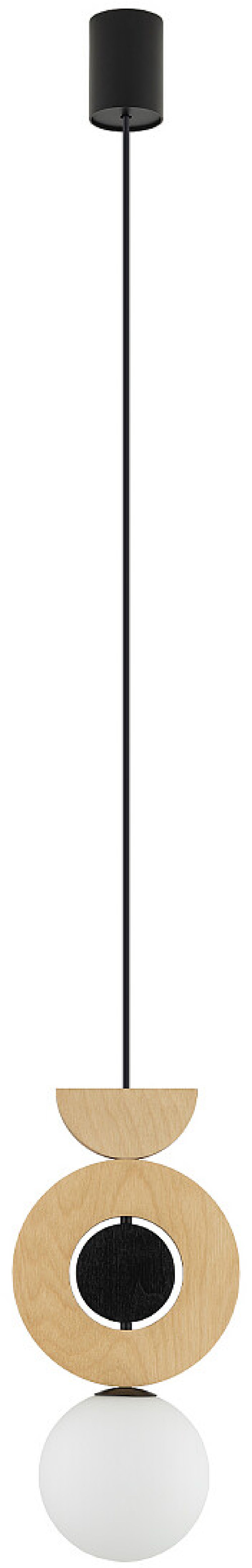 Nowodvorski Lighting Drops Wood lampa wisząca 1x12 W czarna 11174