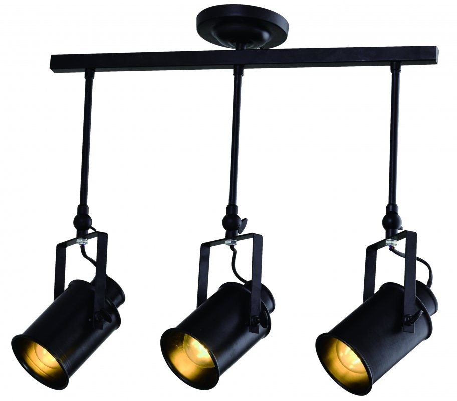 GTV Demir lampa wisząca 3x40 W czarna OS-DEM3-10-DEC