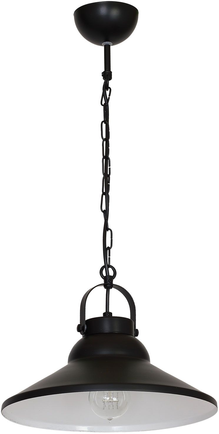 Luminex Iron lampa wisząca 1x60W czarna 6206