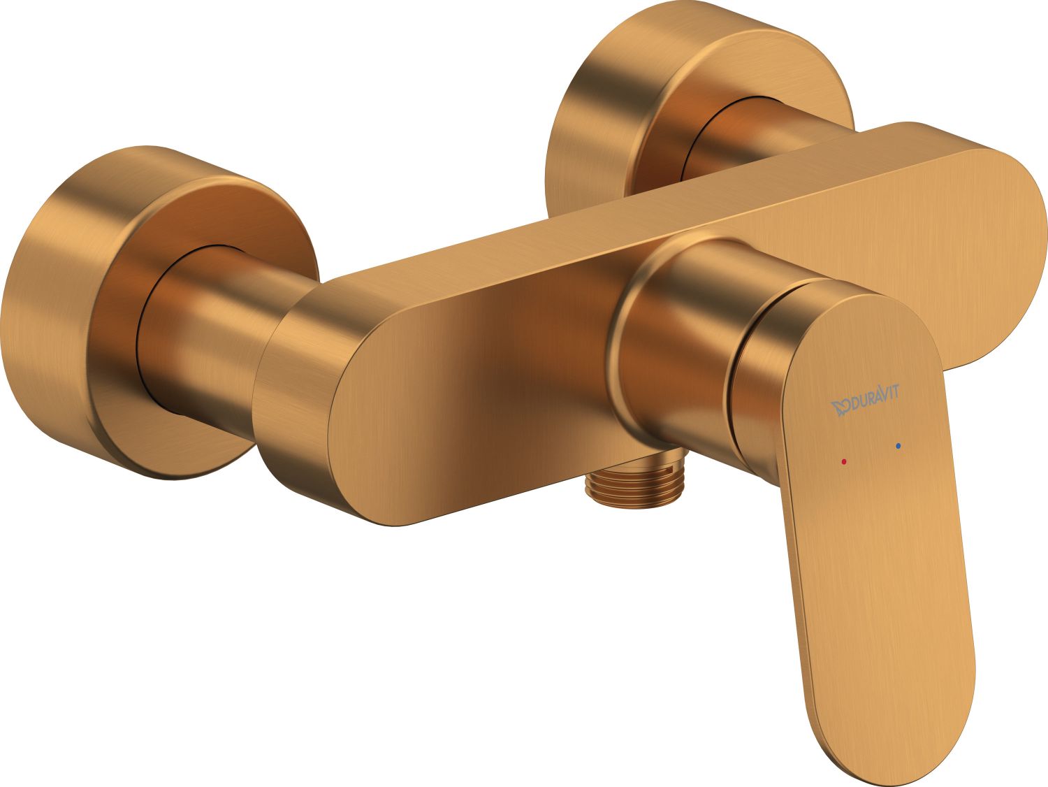 Duravit Wave bateria prysznicowa ścienna brąz szczotkowany WA4230000004