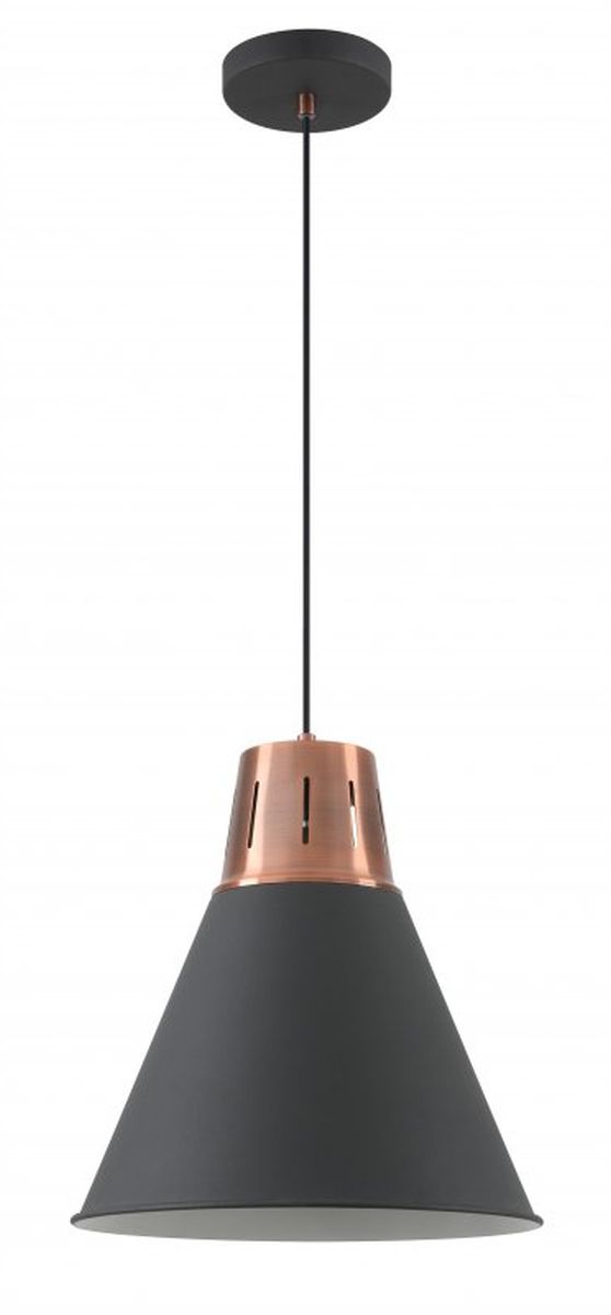 GTV Gianni lampa wisząca 1x40 W czarna-złota OS-GIAN-L-E27-11-DEC