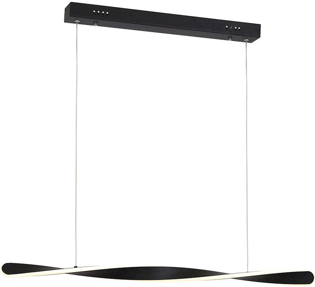 Milagro Swirl lampa wisząca 1x24W czarna ML5498