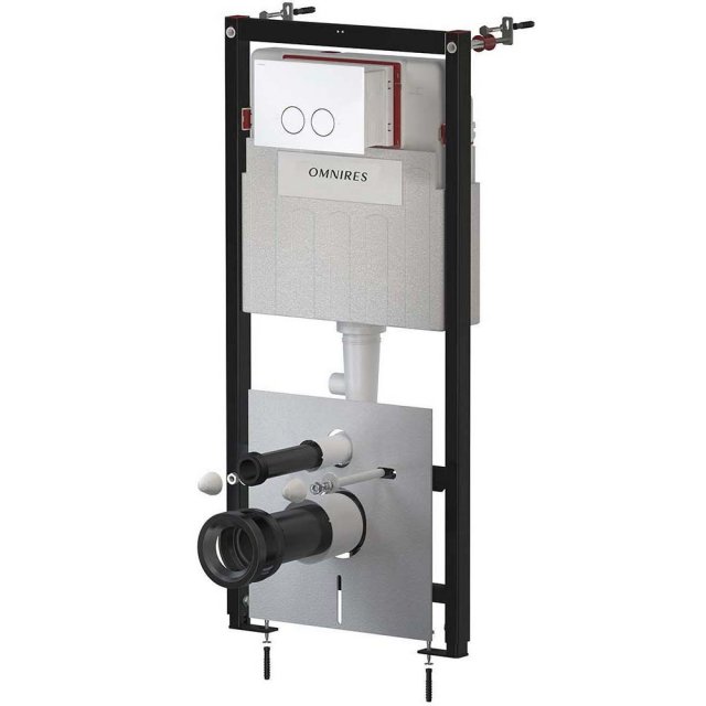 OMNIRES Stelaż podtynkowy FLUSH mechaniczny 50 ECO przycisk MINIMAL b