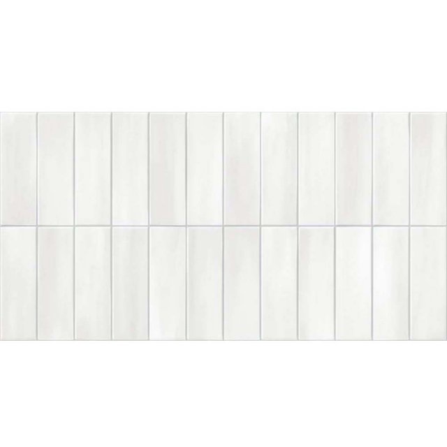 Gres szkliwiony hiszpański Gayafores DECO ALLURE WHITE błyszczący 32x