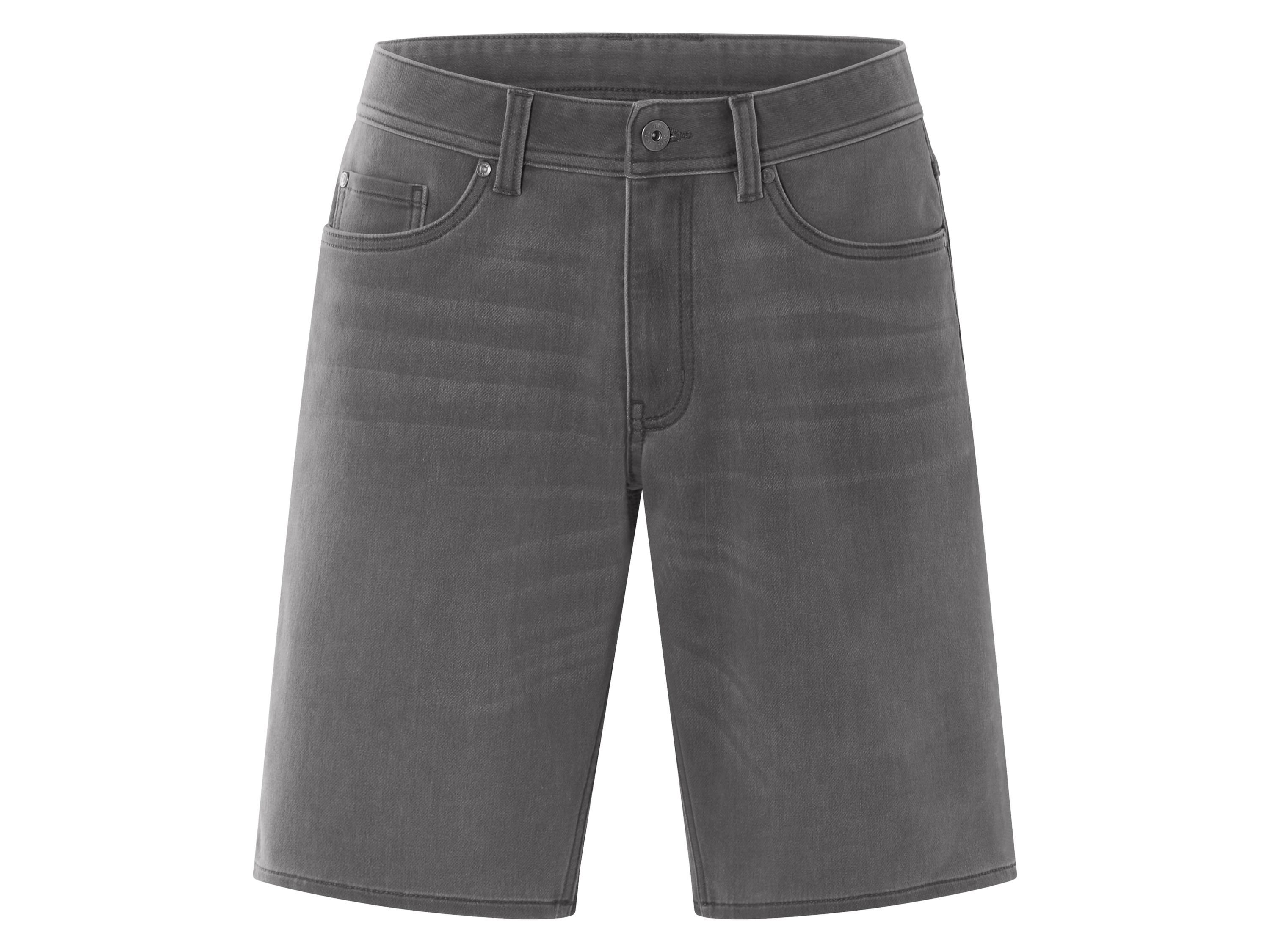 Livergy Bermudy jeansowe dresowe męskie Szary, 58