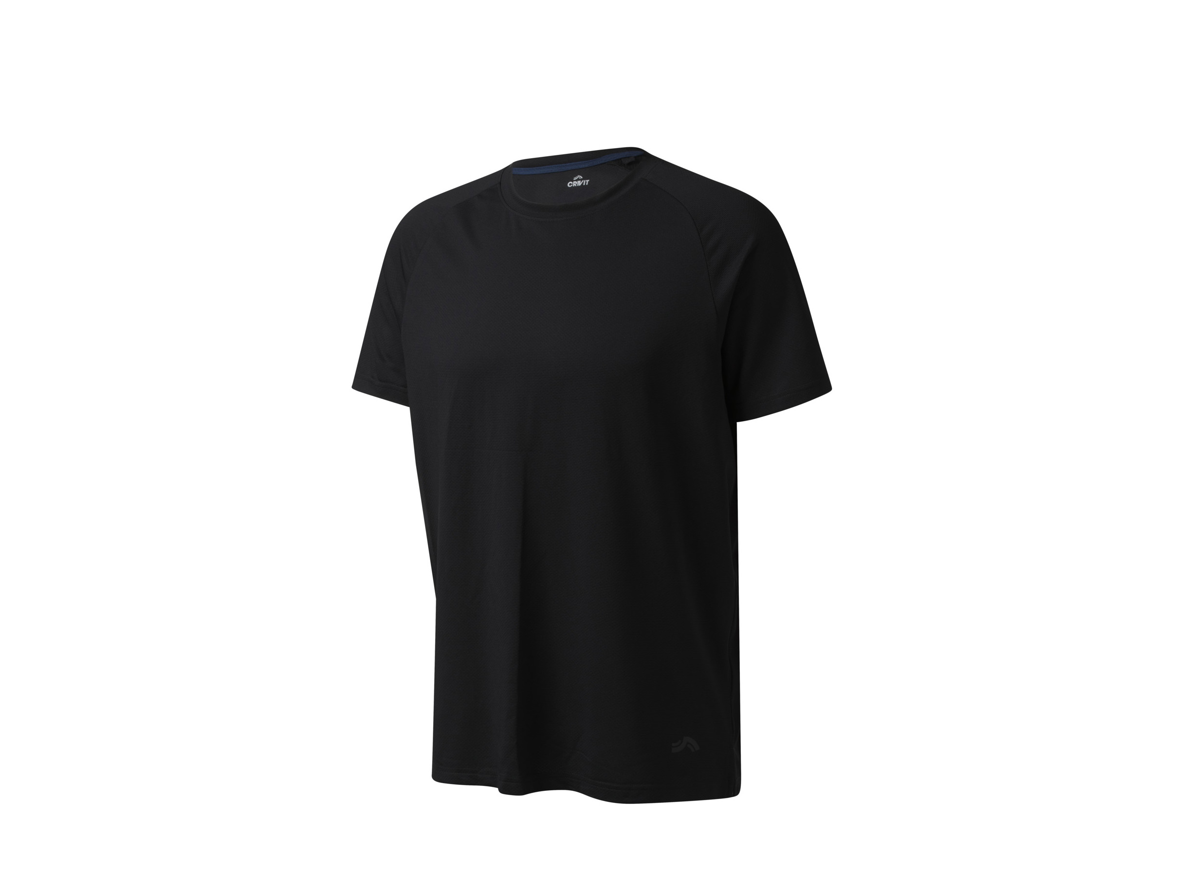 Crivit T-shirt funkcyjny męski z efektem pochłaniania zapachów Czarny, L 52/54