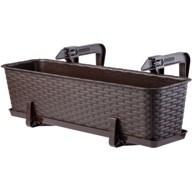 Doniczka Balkonowa KADAX Donica Podstawka 60cm Brązowa 1szt.