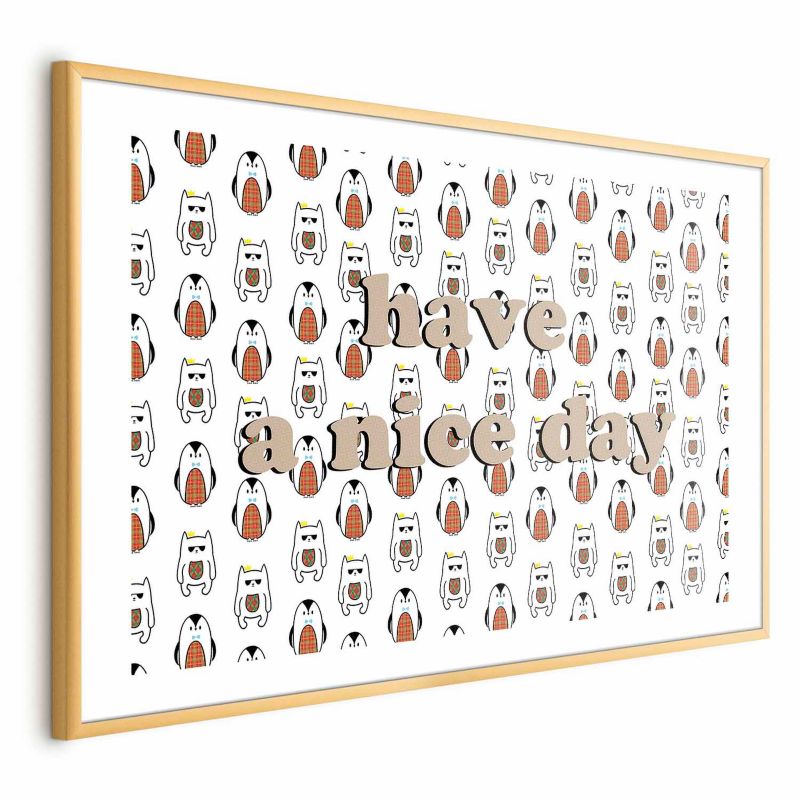 Plakat Artgeist Nice day 42x29,7 cm z ramą złotą 1 szt