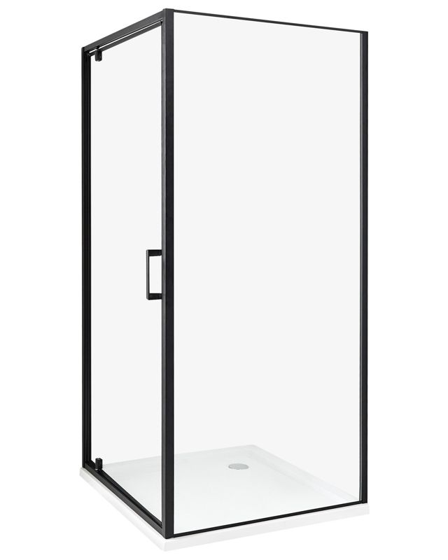Kabina prysznicowa Darli 90 x 90 x 185 cm Czarny 1 szt.
