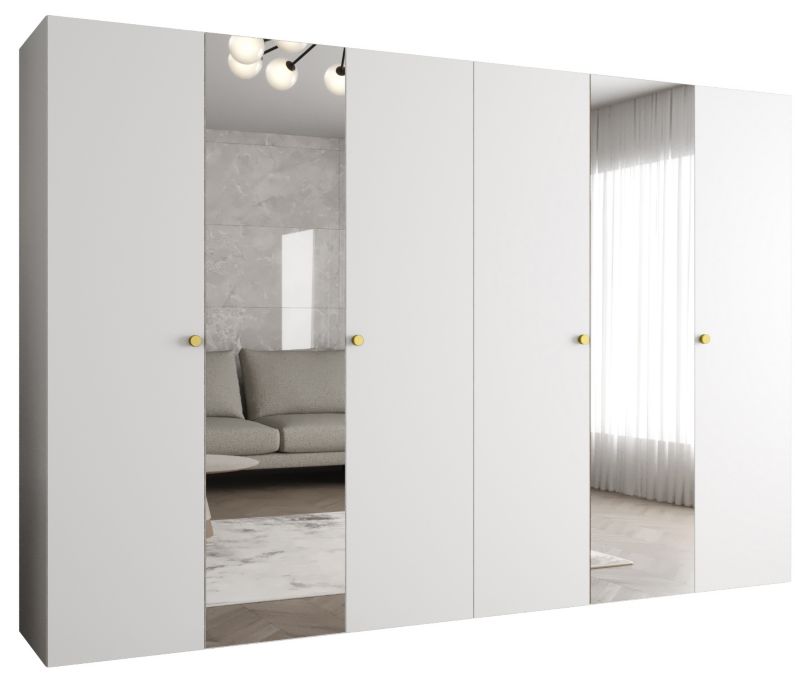 Szafa uchylna Abiks PARMA 2 300 wys. 202 cm Biały + u. Złoty 1 szt