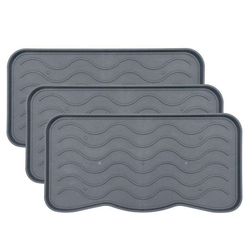 Ociekacz na buty e-floor Signet 38 x 75 cm szary 3 szt
