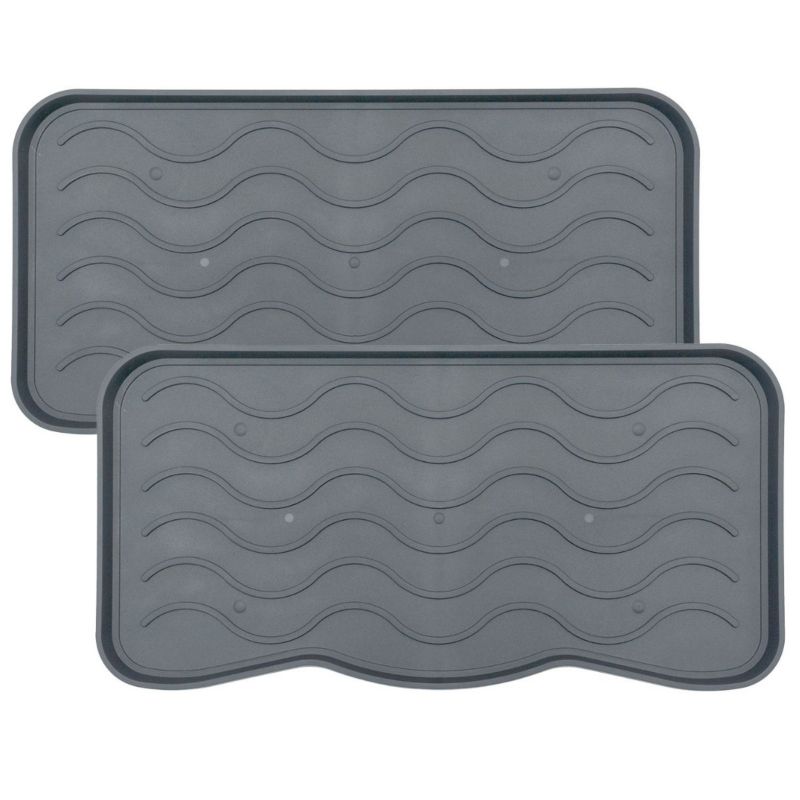 Ociekacz na buty e-floor Signet 38 x 75 cm szary 2 szt