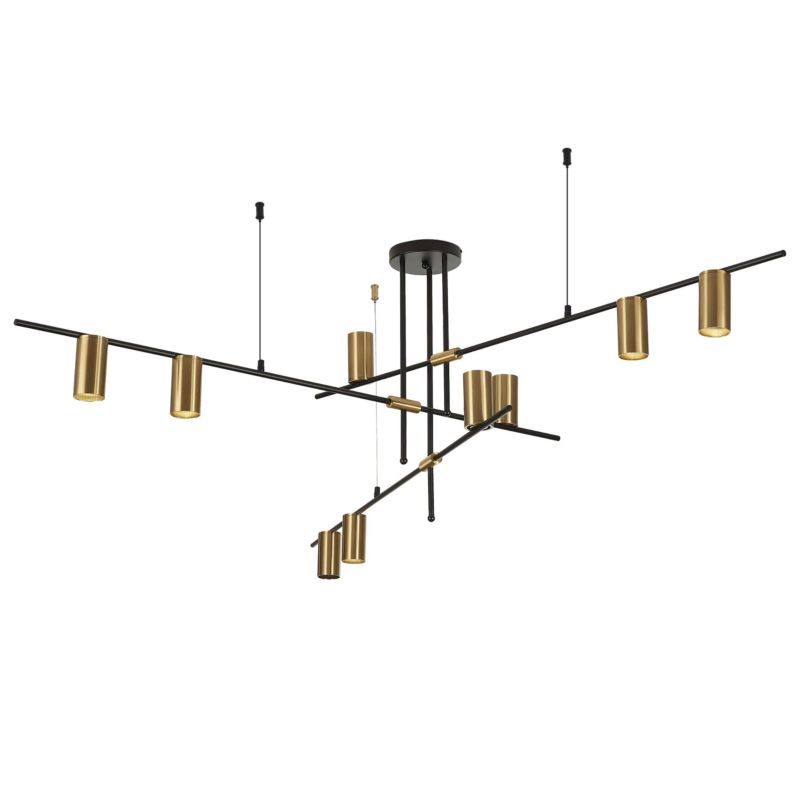 Lampa wisząca Light Prestige Arizona 9 x GU10 czarno-złota 1 szt.