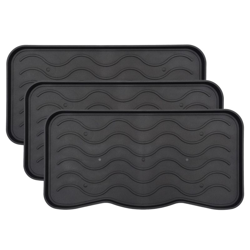 Ociekacz na buty e-floor Signet 38 x 75 cm czarny 3 szt