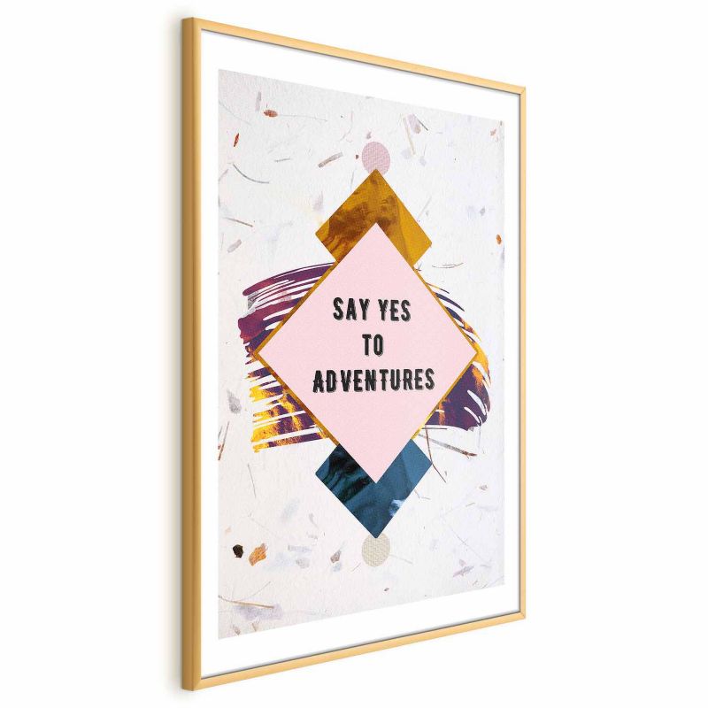 Plakat Artgeist Say yes 60x90 cm z ramą złotą 1 szt