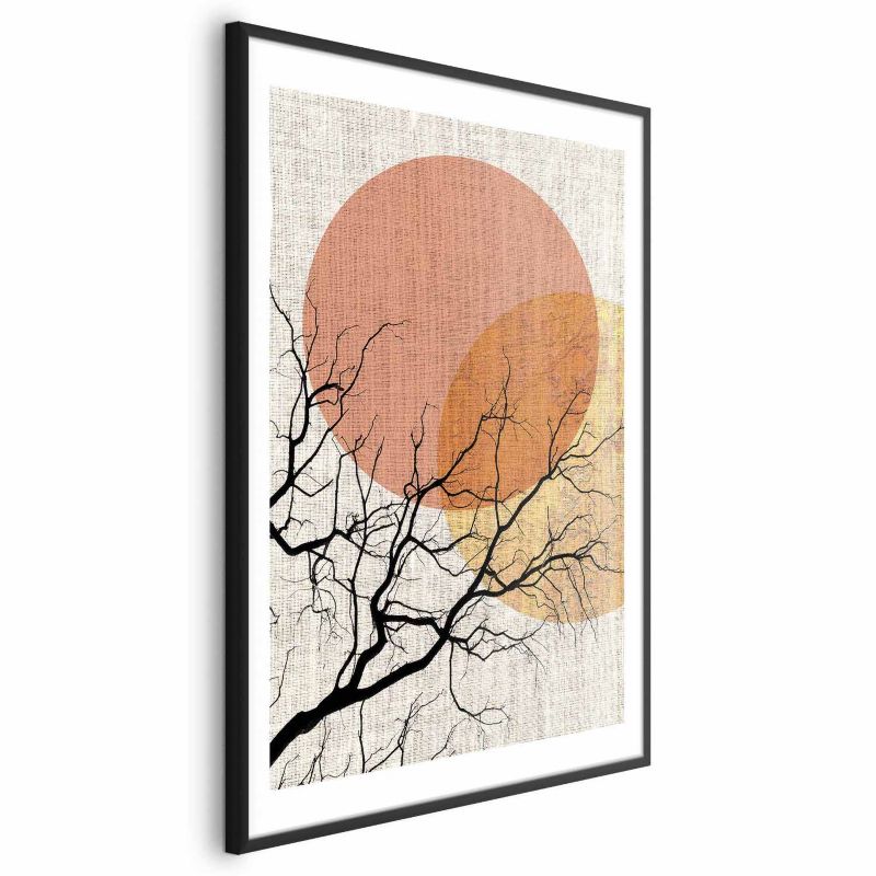 Plakat Artgeist Podwójny księżyc 21x30 cm z ramą czarną 1 szt