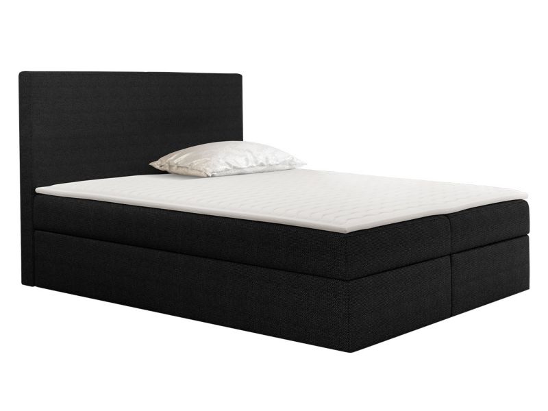 Łóżko kontynentalne MIRJAN 24 Basic 140x200 czarny 1 szt.