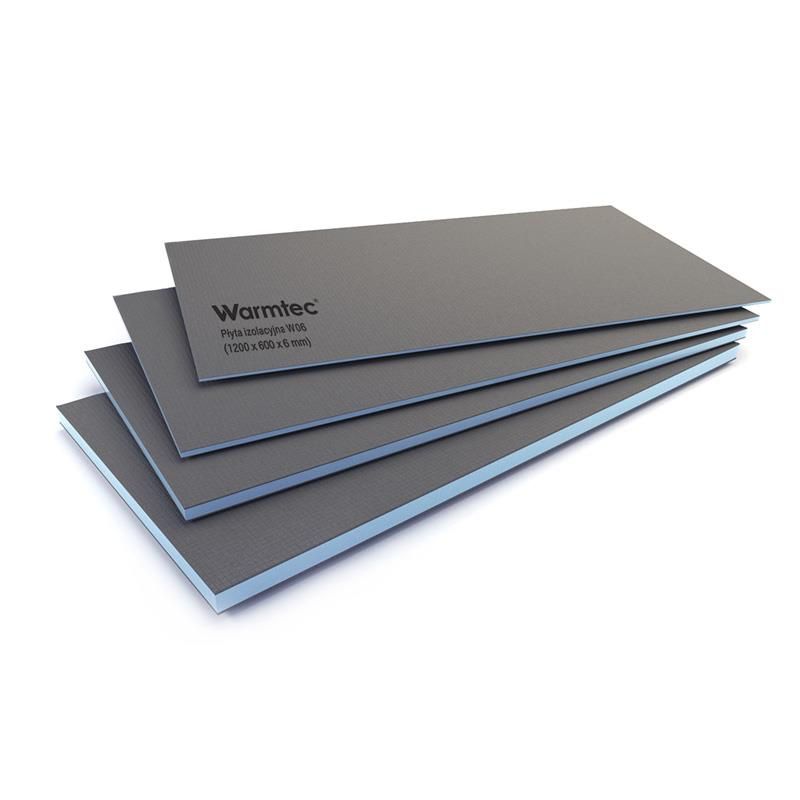 Płyta budowlana Warmtec izolacyjna wodoodporna Maxiterm W06 120x60 cm gr. 6 mm 12szt.