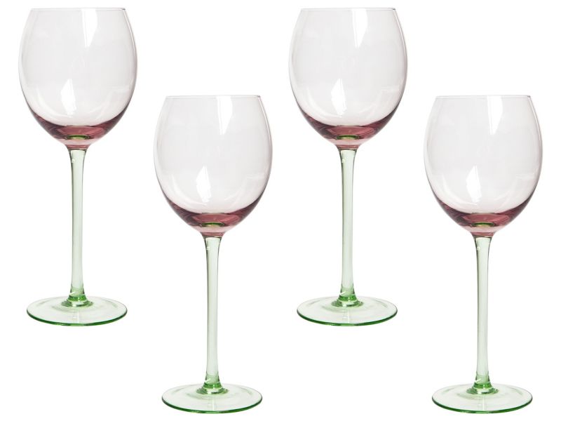 Zestaw 4 kieliszków do wina Diopside 360 ml Różowy 1 kpl