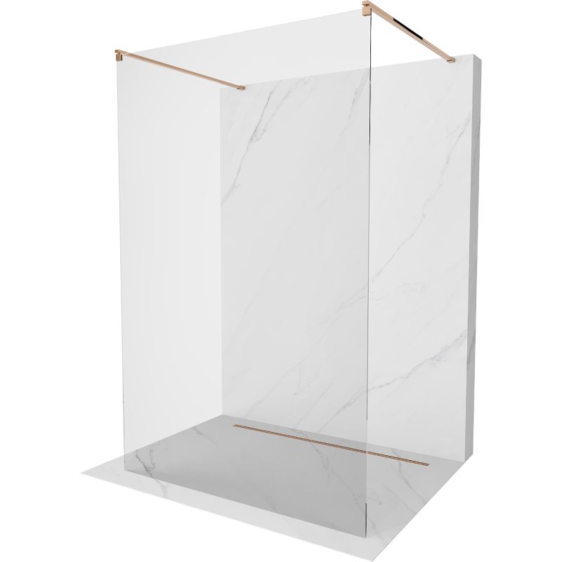 Ścianka prysznicowa Mexen Kioto różowe złoto 120x200 cm 800-120-002-60-00 1 szt.