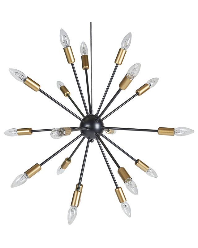 Lampa wisząca Maguse Metal Czarno-złoty 1 szt.
