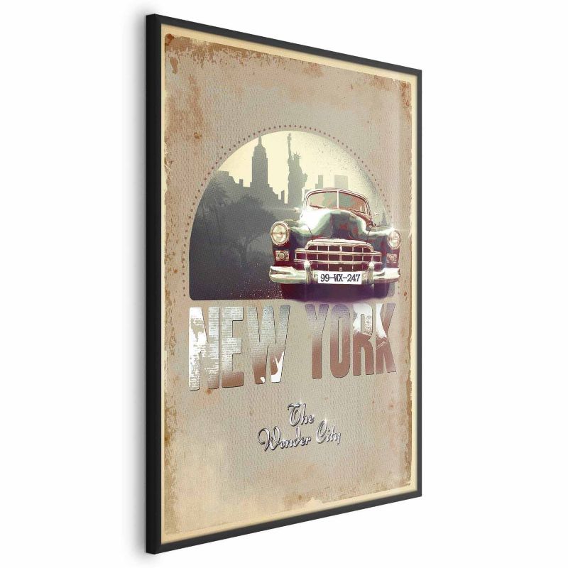 Plakat Artgeist New York 40x60 cm z ramą czarną 1 szt