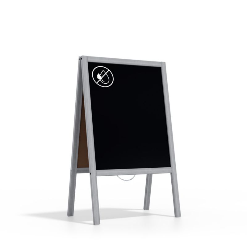 Potykacz stojak kredowy 100x50 cm ALLboards rama srebrna 1 szt.