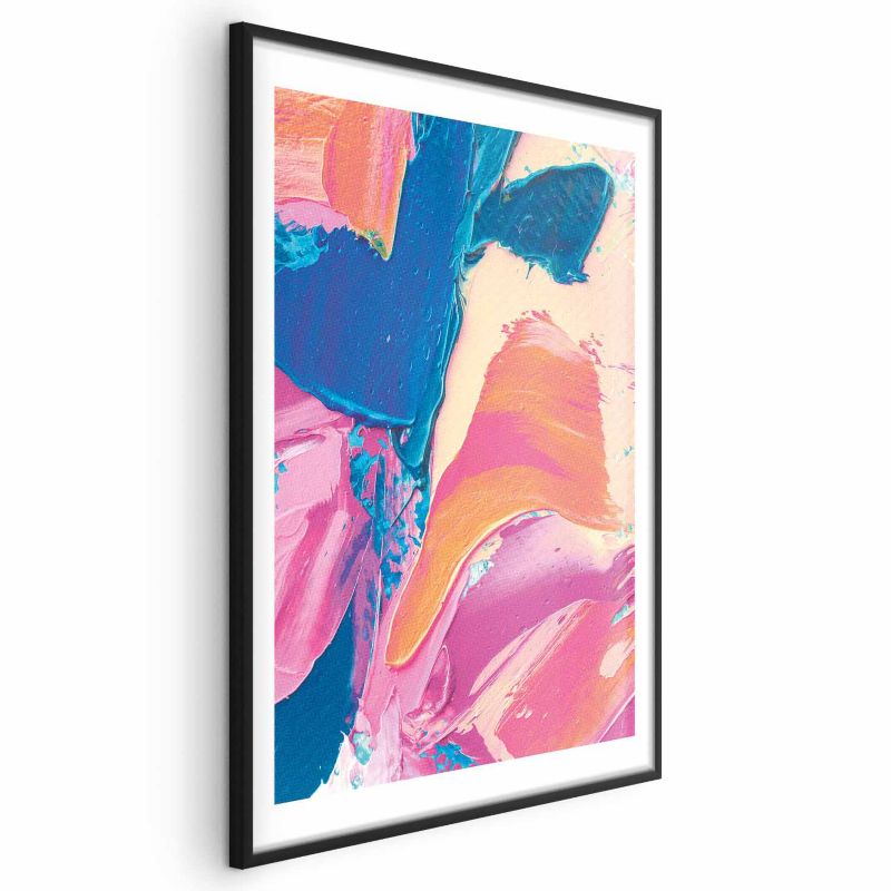 Plakat Artgeist Kolorowa Ekspresja 40x60 cm z ramą czarną 1 szt