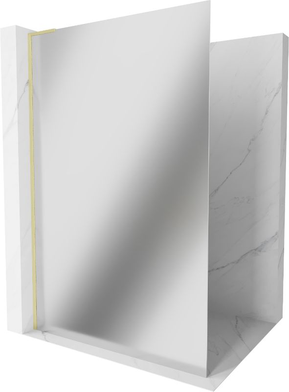 Ścianka prysznicowa Mexen Kioto lustro złoty 70x200 cm 800-070-103-55-50 1 szt.
