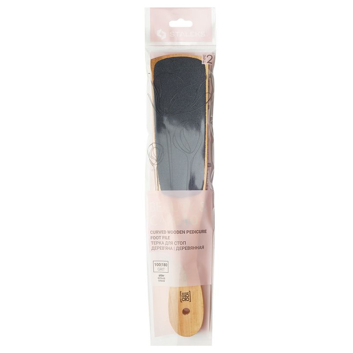 Staleks Tarka do stóp drewniana BEAUTY & CARE 10, typ 2 (100/180 grit)