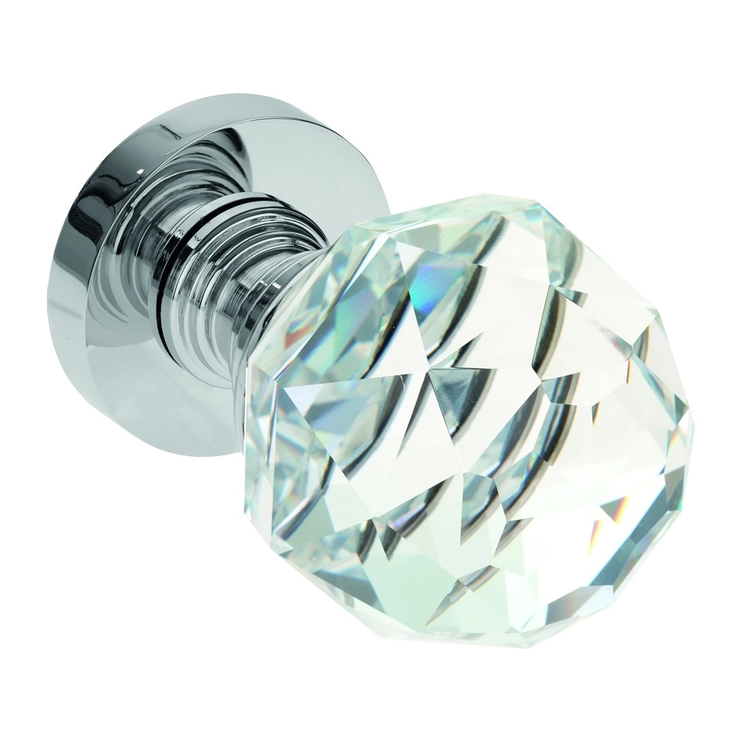 Kuchinox Gałka kryształowa transparentna chrom 52mm