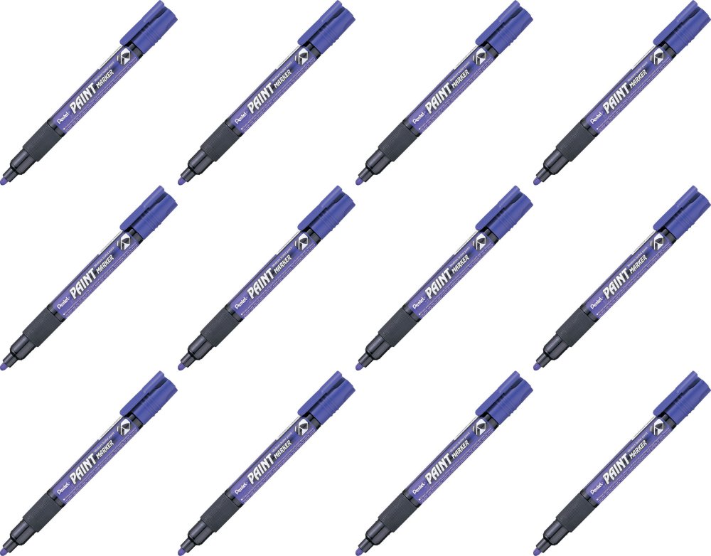 12x Marker olejowy Pentel MMP20, okrągła, 4.6 mm, fioletowy