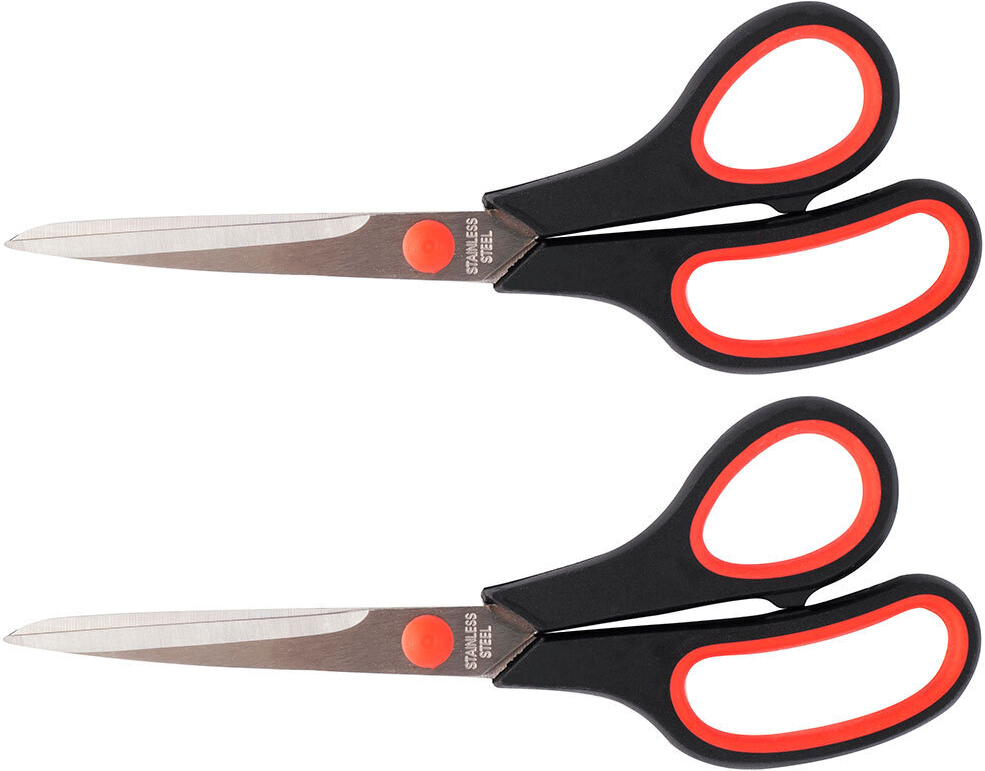 2x nożyczki biurowe D.Rect SG -210, 21cm, czarny