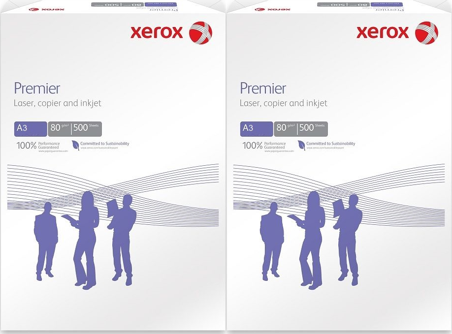 2x Papier ksero Xerox Premier, A3, 80g/m2, 500arkuszy, biały