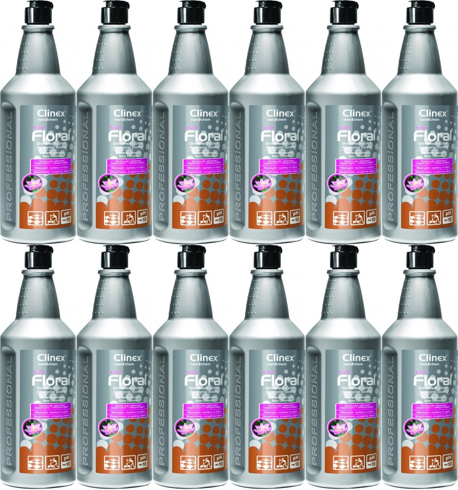 12x Płyn do podłóg Clinex Floral Blush, 1l