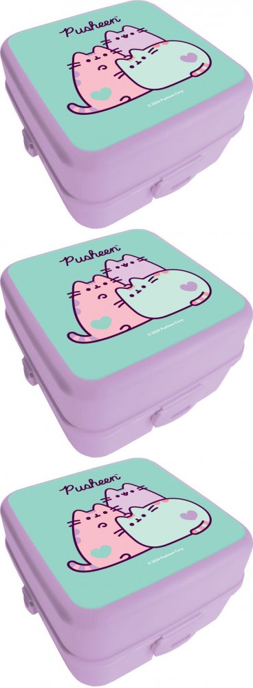 3x Lunchbox Pusheen Pastel